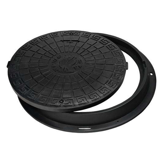 Manhole Cover DN600/780 PE BabylonPlast™ A15 With lock