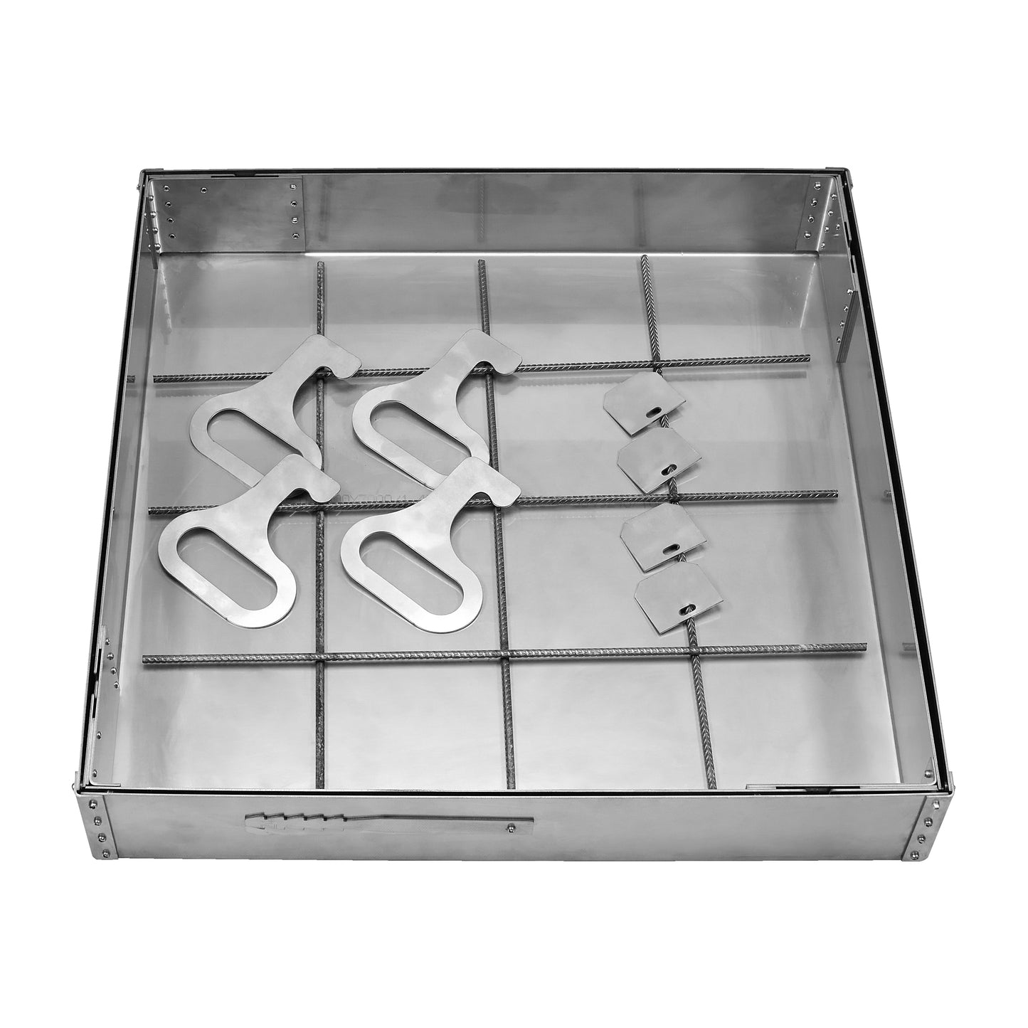 Stainless steel Manhole Cover 600x600x100 BabylonPlast™ EN 124-6