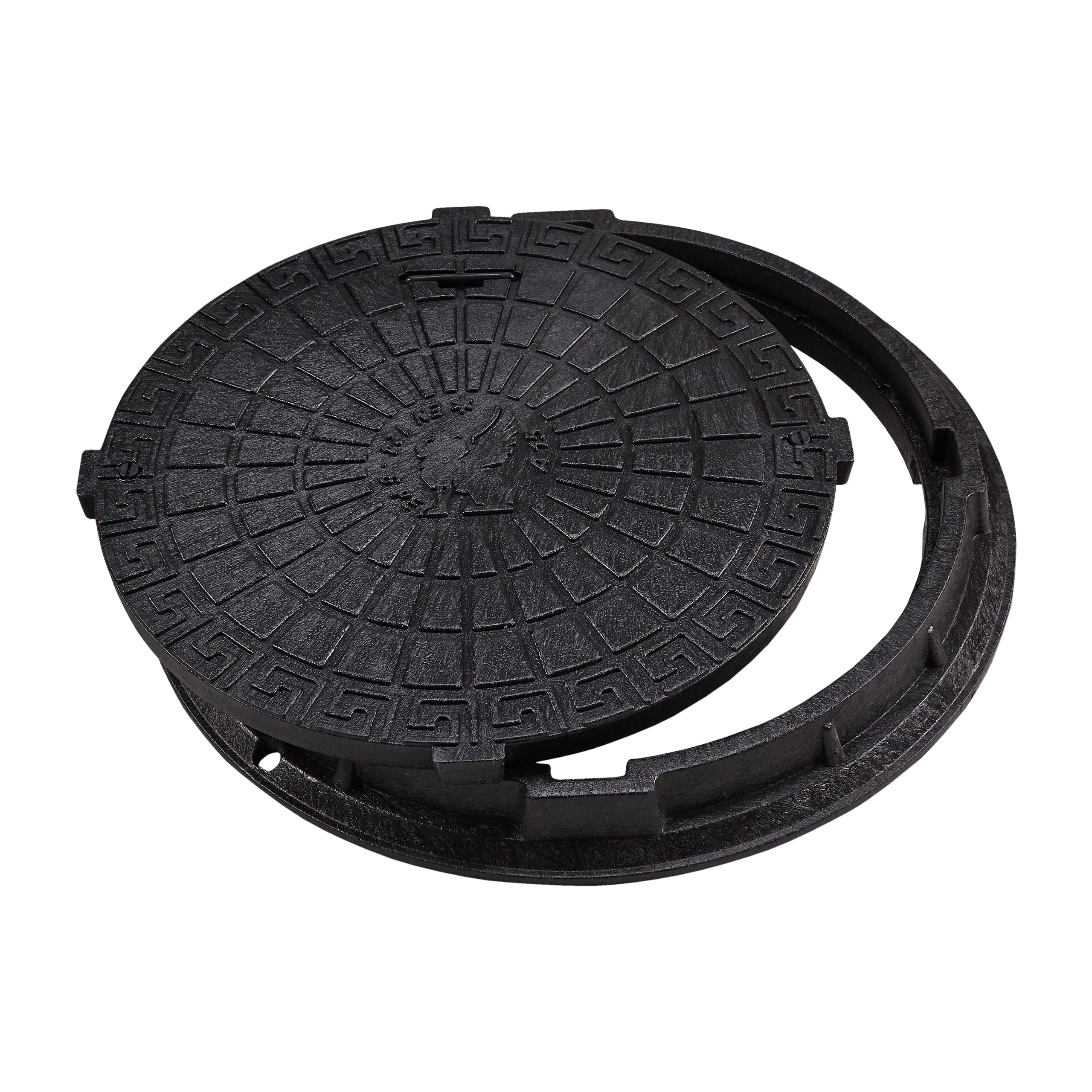 Manhole Cover DN600/750 PE BabylonPlast™ A15 With lock – Plastic Manholes