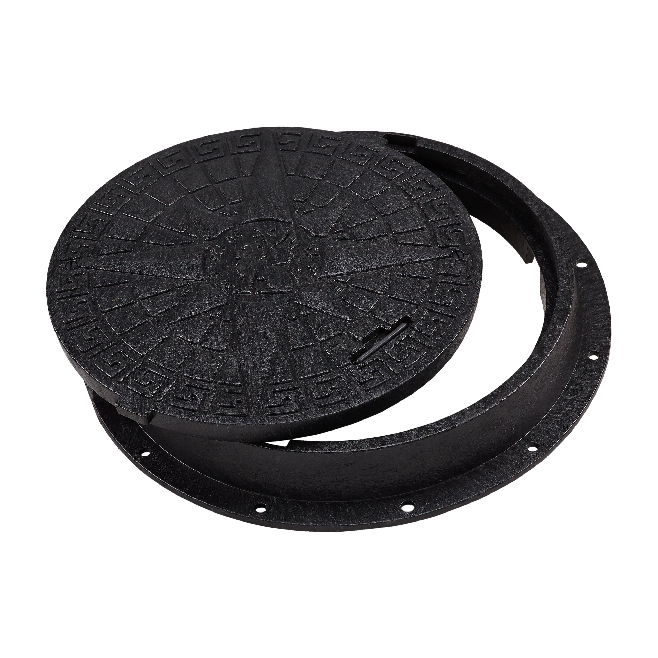 Manhole Cover DN600/800 PE BabylonPlast™ 5 Tons With lock – Plastic ...