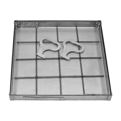 Stainless steel Manhole Cover 300x300x50 BabylonPlast™ EN 124-6