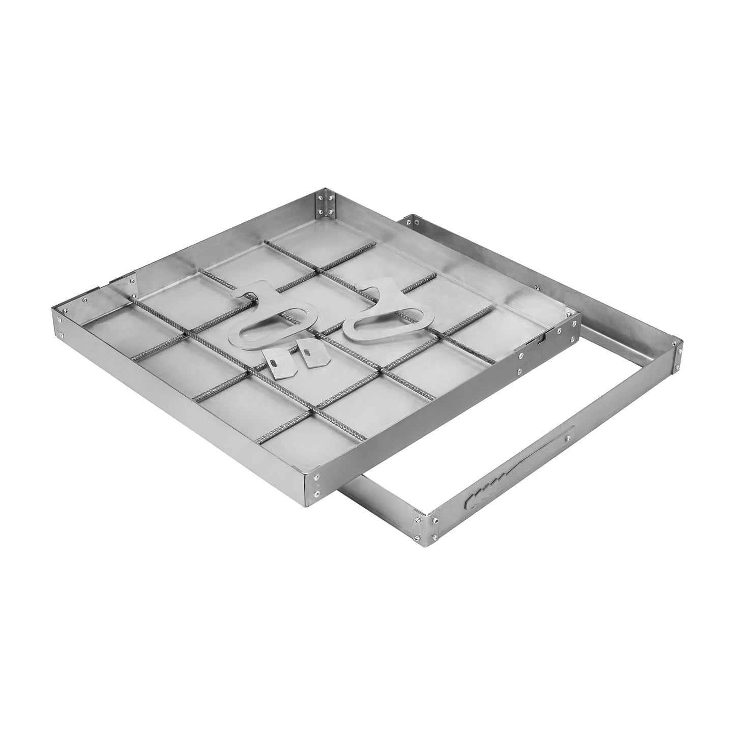 Stainless steel Manhole Cover 300x300x50 BabylonPlast™ EN 124-6