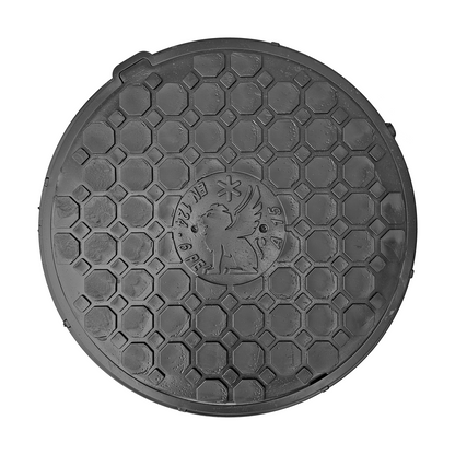 Schachtabdeckung DN500/620 BabylonPlast™ A15 Mit Schloss Schwarz